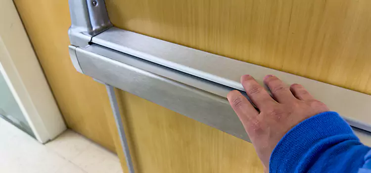 Installing a Push Bar on a Door Stephenville